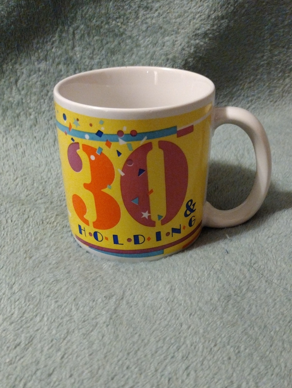 Celebration 30th Birthday Yellow Ceramic Mug